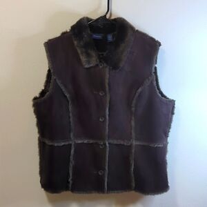 Westbound Brown Faux Suede Vest